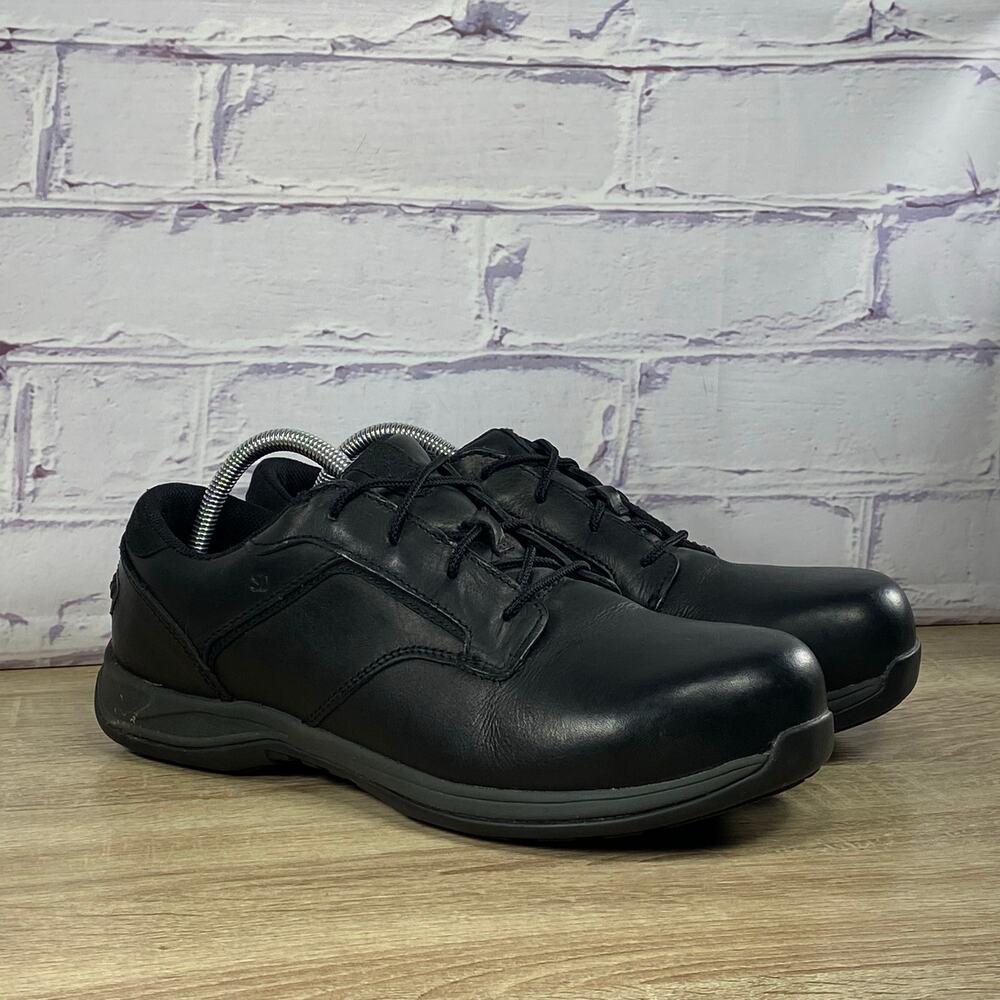 Red Wing 6712 Black Safety Toe Oxford Work Shoes Men's 9.5 D Static SD Footwear
